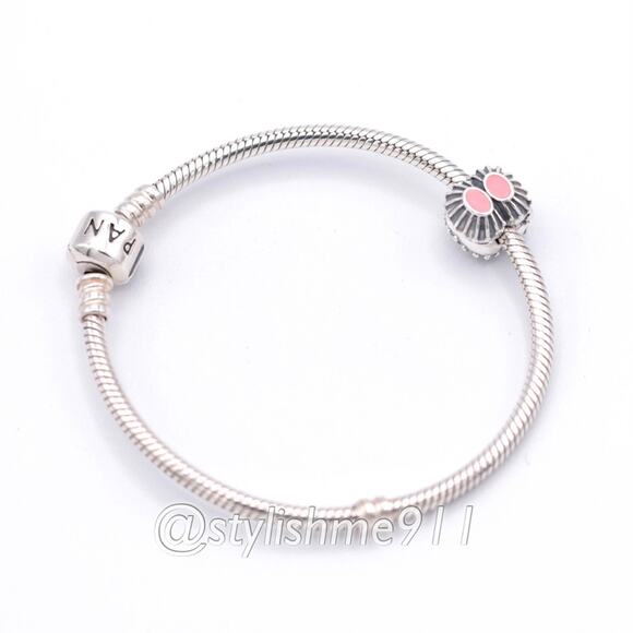 Rare Authentic PANDORA Pink Enamel Clip - 790578EN24 - Picture 6 of 15